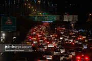 افزایش ترافیک در آزادراه قزوین تا تهران