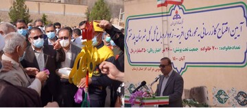 افتتاح طرح گازرسانی به محور افرینه - زیودار و ۴ روستای پلدختر