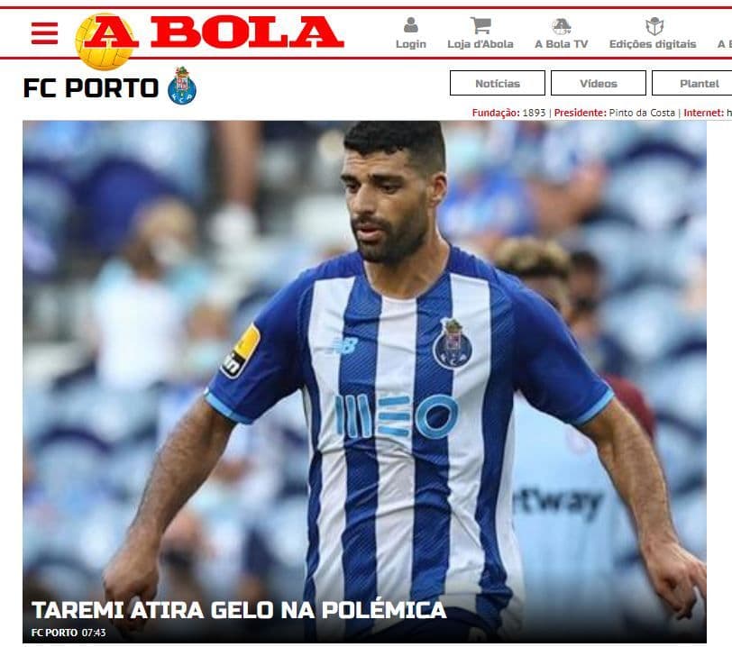 تعبیر جالب رسانه های پرتغالی از آتش گرفتن طارمی با اسکوچیچ!  عکس