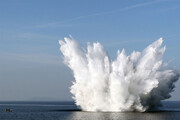 ببینید | لحظه انفجار بمب اتم در عمق ۱۵۰ متری دریا
