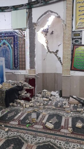 اولین تصاویر از کانون زلزله در هرمزگان