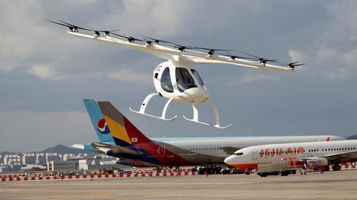 ببینید | آینده شگفت‌انگیز حمل‌ونقل؛ تاکسی‌های پرنده در آسمان شهر سئول