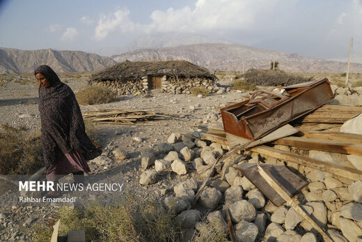 خسارات زلزله به روستای «چاهکل»