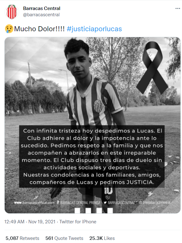 مرگ فوتبالیست ۱۷ ساله با شلیک پلیس/عکس