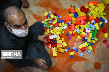 حضور «جواد فروغی» در جمع معلولان ذهنی مشهد
