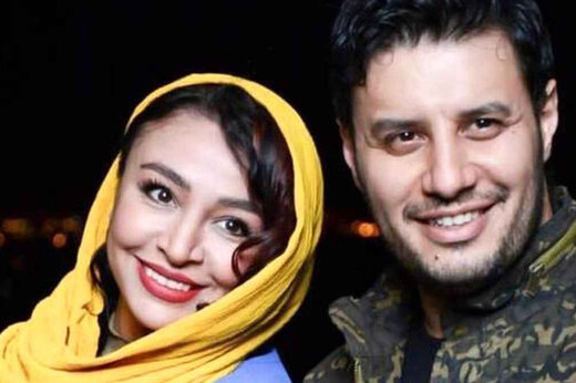 ببینید | واکنش جواد عزتی به بغل کردن همسرش در جشن حافظ