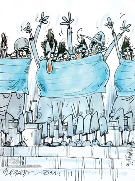 ماسک زدن تماشاگران در ورزشگاه آزادی را ببینید!