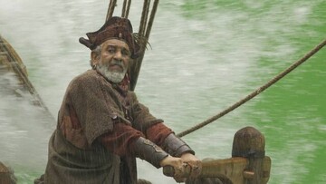 داریوش فرهنگ در نقش کاپیتان کشتی در سریال «سلمان فارسی»/ عکس 
