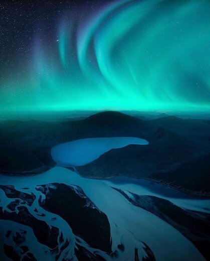 زیبایی خیره کننده شفق های قطبی در ایسلند