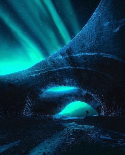 زیبایی خیره کننده شفق های قطبی در ایسلند