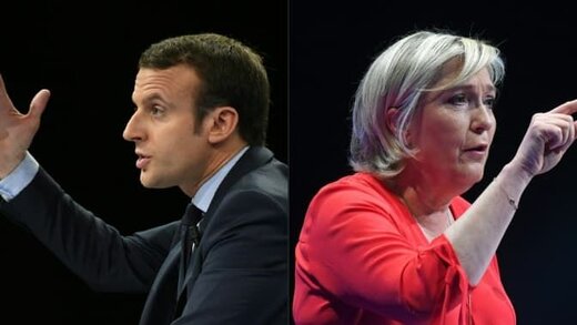انتخابات ریاست جمهوری فرانسه؛مکرون و لوپن در صدر نظرسنجی‌ها