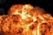 ببینید | اولین تصاویر از آتش سوزی گسترده در انبار پارچه در بغداد