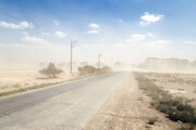 ببینید | طوفان نمک در جاده ارومیه به تبریز!