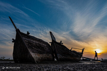 تصاویر | گورستان لنج‌ها در بندر عامری 