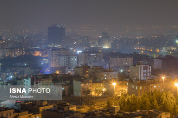 آلودگی شب‌های تهران
