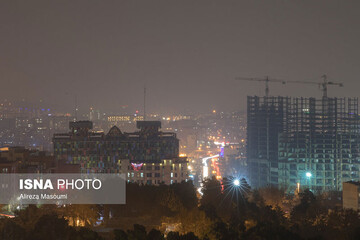 تصاویر | آلودگی شب‌های تهران
