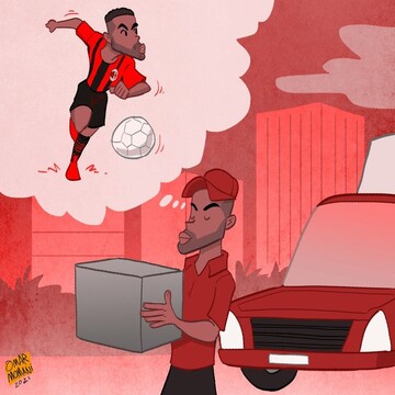 ببینید: از پیک ارسال غذا به ستاره میلان تبدیل شد!