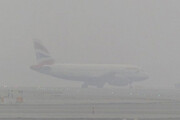 ببینید | مه غلیظ و کاهش دید افقی در فرودگاه بین‌المللی مشهد