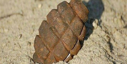 نارنجک کشف شده در دانشگاه کرمانشاه 