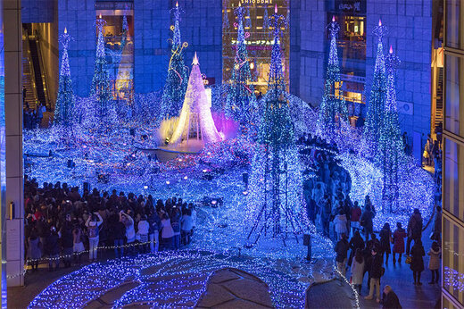 ببینید | استقبال تماشایی توکیو از تعطیلات کریسمس؛ نورپردازی جالب در شهر