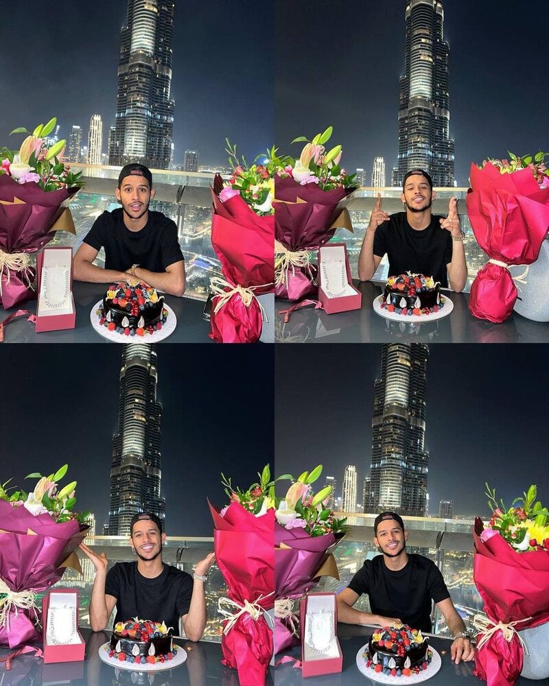 تصاویر | جشن تولد ۲۳ سالگی مهدی قایدی زیر بلندترین آسمان‌خراش دنیا