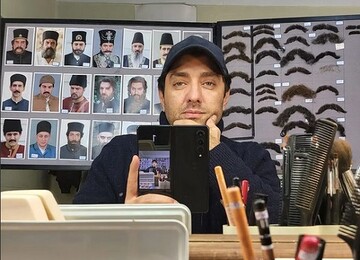 عکسِ جالب و دو نفری بهرام رادان و پری‌ناز ایزدیار در پشت صحنه سریال «جیران»