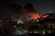 ببینید | انفجاری در انبار سلاح اردوگاه آوارگان فلسطینی در جنوب لبنان