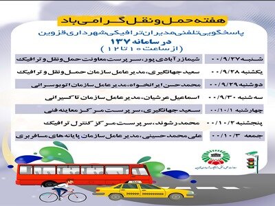 مدیران ترافیکی قزوین در مرکز137 پاسخگوی شهروندان خواهند بود