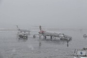پروازهای ارومیه بخاطر برف لغو شد