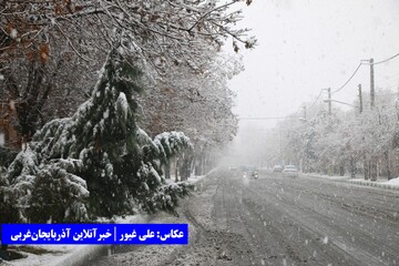 بارش اولین برف امسال ارومیه