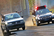ببینید | صحنه واقعی تعقیب و گریز پلیس و سارق در تهران
