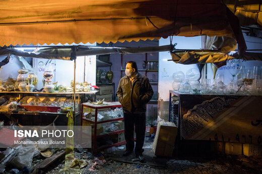 انفجار و آتش‌سوزی در بازار گل شهید محلاتی