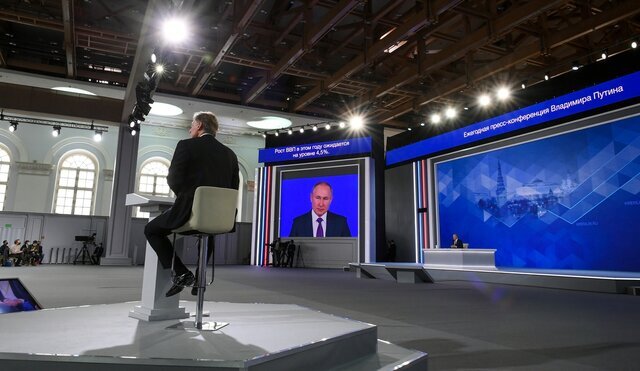 پوتین در نشست خبری سالانه: روسیه باید برای اقدام نظامی اوکراین آماده باشد