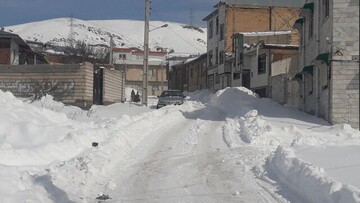 عکس | قابی جذاب از میزان بارش برف در خلخال