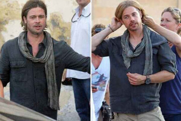 عکس | تصویری جالب از بازیگران هالیوودی در کنار بدلکاران خود