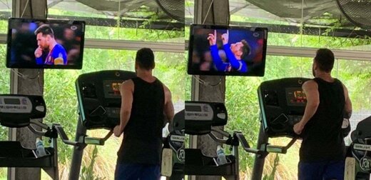 دل مسی هنوز هم با بارسلوناست!/ عکس