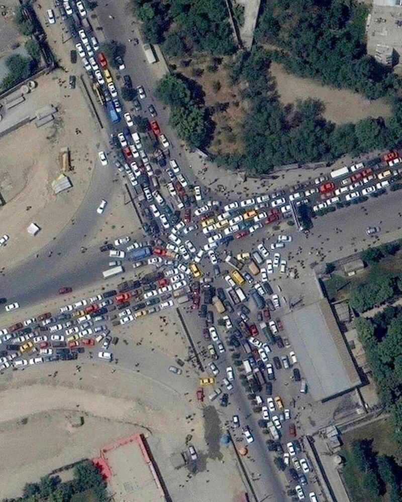 عکس های هوایی از تلخ ترین حادثه تاریخ افغانستان؛ دست گل آمریکایی ها را ببینید