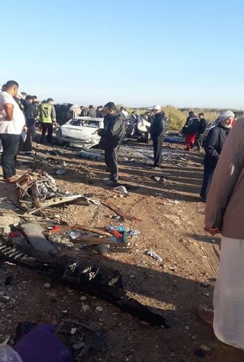 تصادف زنجیره ای در محور اهواز- خرمشهر با 8 کشته
