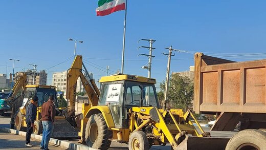 آغاز فعالیت یک ماهه ستاد نخاله برداری شهرداری آبادان در مناطق سه گانه شهری 