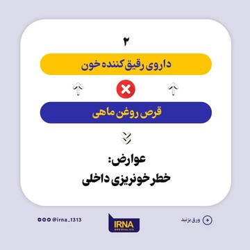 چه دارو هایی را همزمان با هم مصرف نکنیم؟