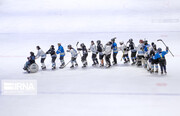 تصاویری دیدنی از دختران ملی پوش هاکی روی یخ