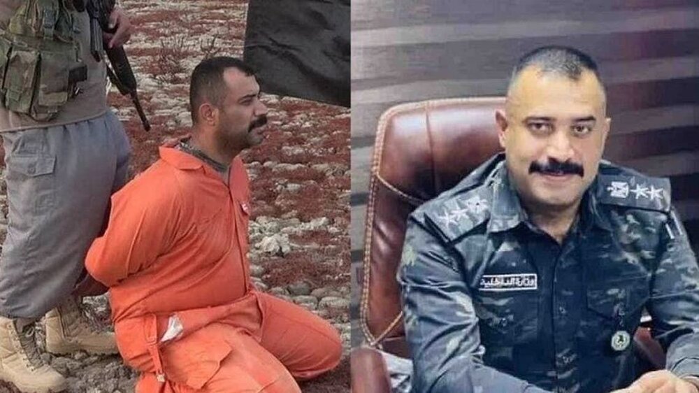 داعش افسر عراقی را سر برید/عکس