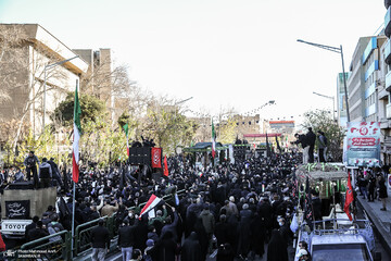 مراسم تشییع پیکر مطهر 150شهید گمنام در تهران