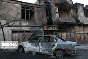 تصاویر | خسارات هولناک ناشی از انفجار تانکر حامل سوخت در سنندج
