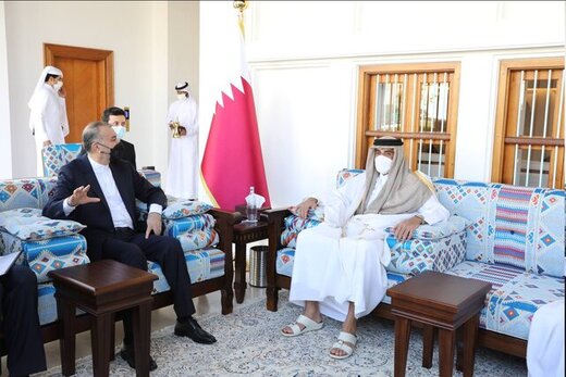Iran FM, Qatari Emir meet in Doha