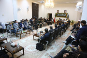 نشست صمیمی مدیران رسانه‌های خبری در استان قم با آیت الله سعیدی + تصاویر