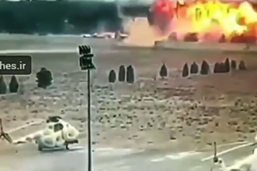 ببینید | اولین فیلم از سقوط هواپیمای بوئینگ ۷۰۷ ارتش جمهوری اسلامی ایران