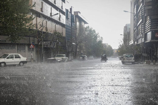 ببینید | بارش شدید تگرگ در تهران