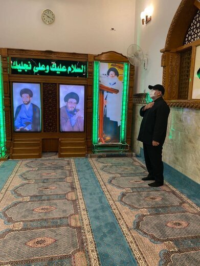 حال و هوا و لباس مثفاوت سردار قاآنی در نجف اشرف / عکس