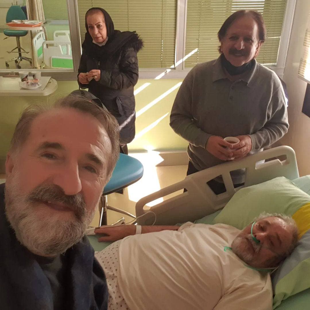 عکس| ملاقات مهران رجبی و مجید مجیدی از محمد کاسبی در بیمارستان